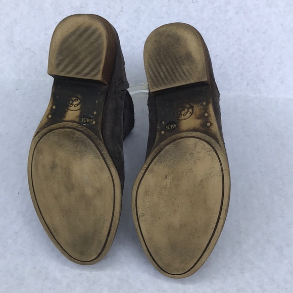 Lucky Brand Brown Suede Ankle Boots - Picture 5 of 11